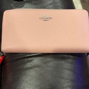 Coach zip around wallet